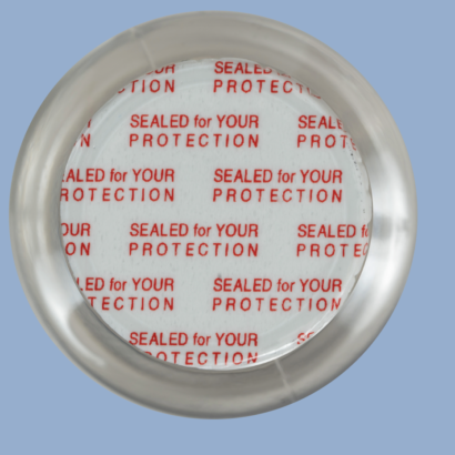 Sello sensitivo pressure nacional de espesor 0.025”, ideal para productos secos o pastosos. Se adhiere al cerrar la tapa sin necesidad de maquinaria – Sellaempaq