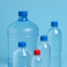 Liner sello de espuma de polietileno aplicado en garrafones y botellas de agua sobre fondo azul. Producto de Sellaempaq diseñado para la industria de agua embotellada. Sellado hermético, protección contra fugas y cierre higiénico. Ideal para marcas que buscan liners para garrafones, sellos para botellas de agua y soluciones seguras de empaque.
